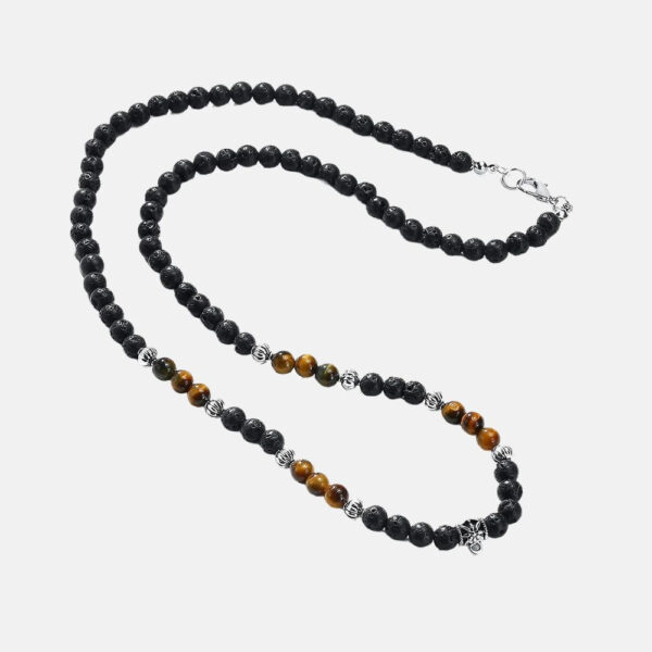 image_65 Colier argintiu cu val albastru